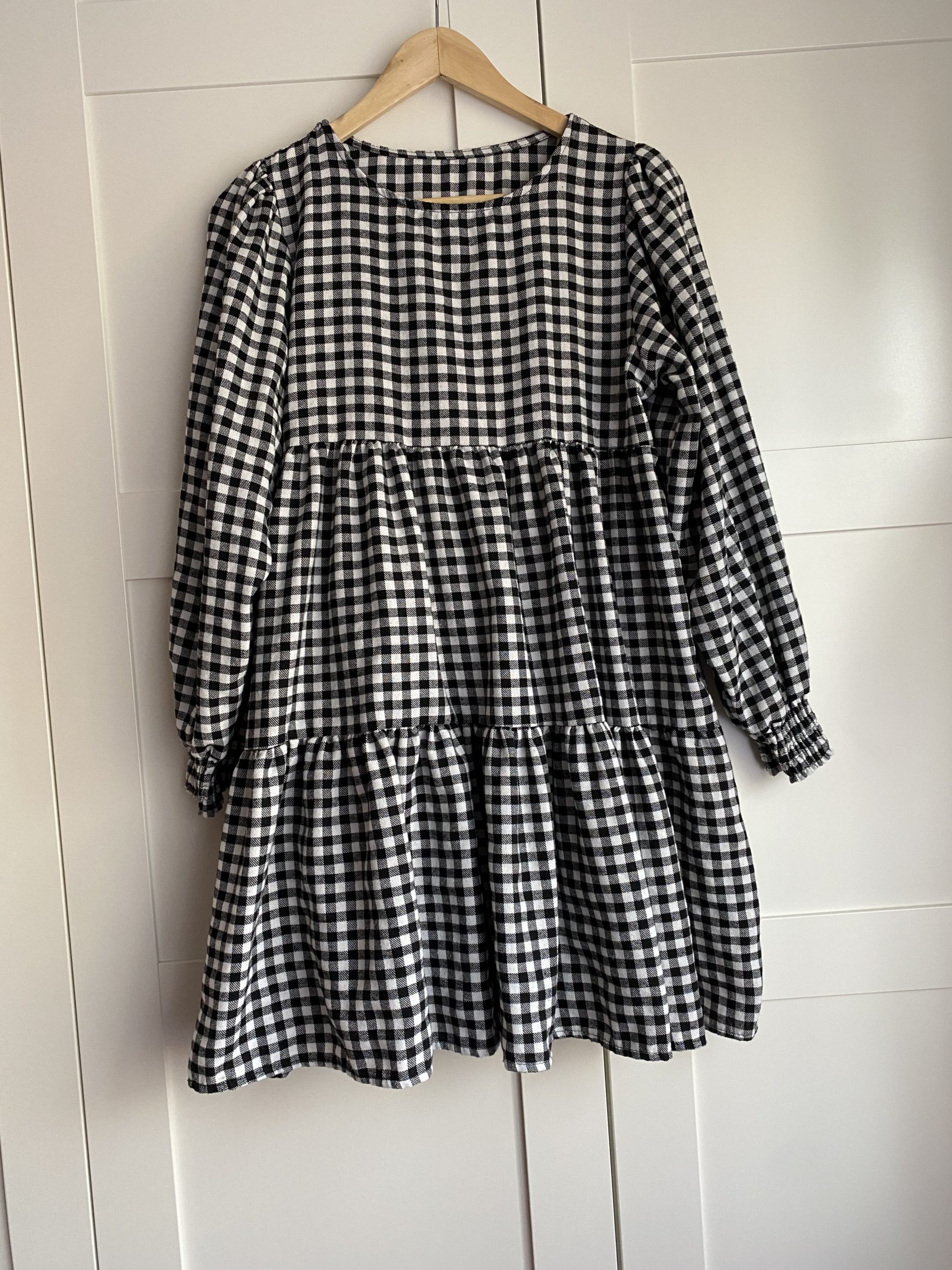 CHECK dress with A Ruffle - Just Love By O&A